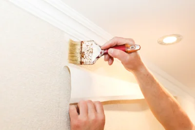 Pose de papier peint à Puissalicon — revêtements muraux et toiles de verre